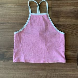 Pink crop top